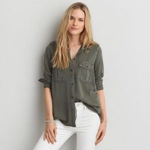 AE Vintage Boyfriend Button Up Shirt
